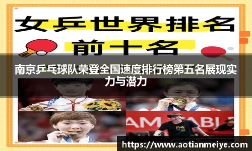 南京乒乓球队荣登全国速度排行榜第五名展现实力与潜力